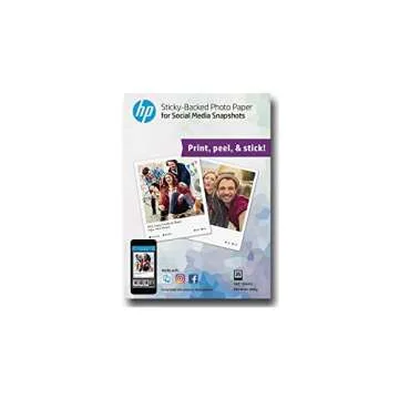 HP Photo Paper for Sticky Backed Social Media Prints