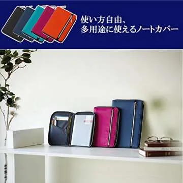 レイメイ藤井 Raymei Fujii CN182B Notebook Cover A5 Nilon Multi-Cover Notebook Black