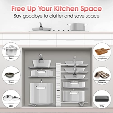 G-TING Pot Rack Organizers for Efficient Kitchen Storage