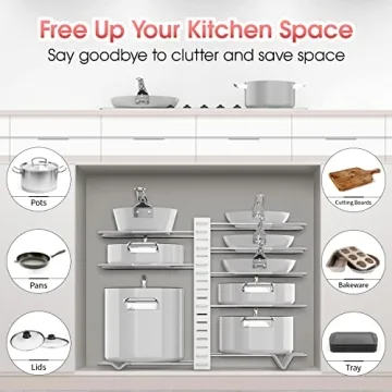 G-TING Pot Rack Organizers for Efficient Kitchen Storage