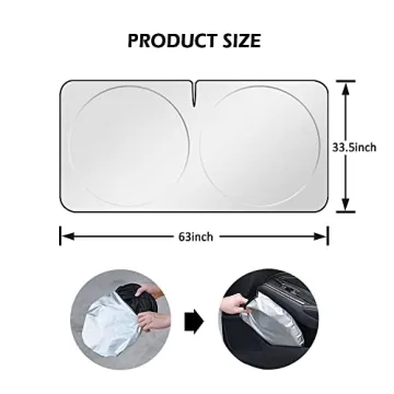 Premium Foldable Car Sunshade with UV Protection