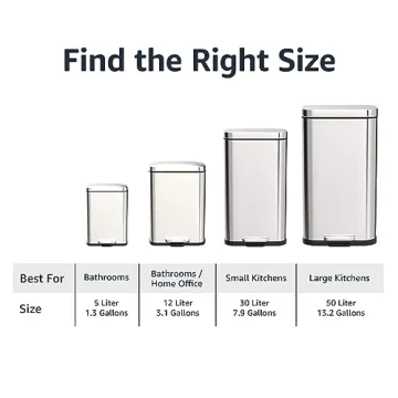 Elegant 30L Stainless Steel Trash Can with Pedal