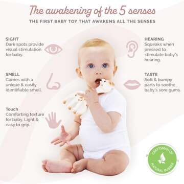 Sophie la girafe, Fresh Touch | Handcrafted for 60 Years in France | Natural Rubber | Designed for T...