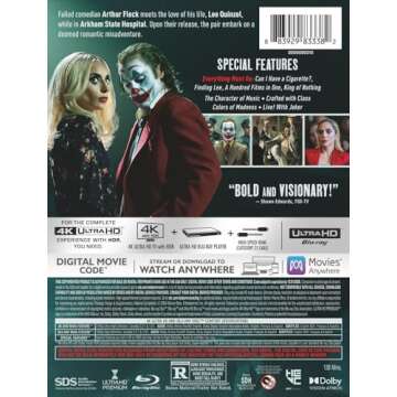 Joker: Folie A Deux (4K Ultra Steelbook + Blu-ray + Digital)
