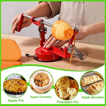 Chrome Magnesium Alloy Apple Peeler and Corer