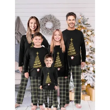Rnxrbb Family Christmas Pajamas Matching Sets for All
