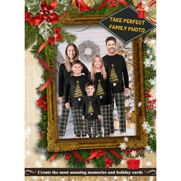 Rnxrbb Family Christmas Pajamas Matching Sets for All