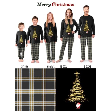 Rnxrbb Family Christmas Pajamas Matching Sets for All