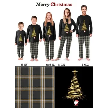 Rnxrbb Family Christmas Pajamas Matching Sets for All
