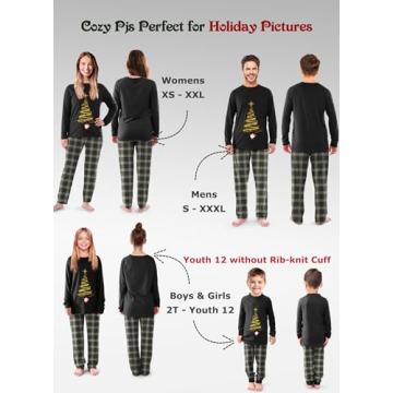 Rnxrbb Family Christmas Pajamas Matching Sets for All