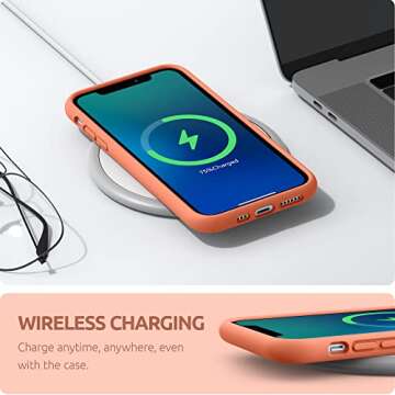 SURPHY Compatible with iPhone 11 Pro Max Case 6.5 inches, Thickened Liquid Silicone Phone Case (with Microfiber Lining) for iPhone 11 Pro Max 2019, Peach