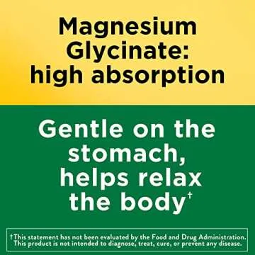 Nature Made Magnesium Glycinate 200mg for Heart and Bone Support