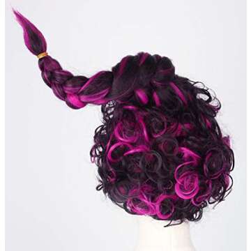 Topcosplay Purple Braid Wig for Halloween and Cosplay