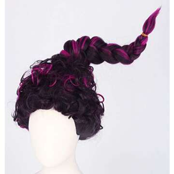 Topcosplay Purple Braid Wig for Halloween and Cosplay