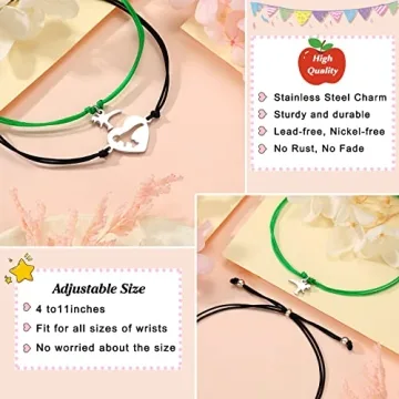 Mother Son First Day School Dinosaur Bracelet Gift