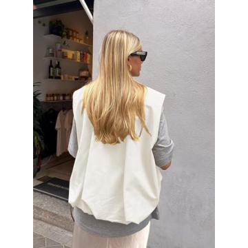 Fhniepan Women’s Stylish Cargo Vest with Pockets