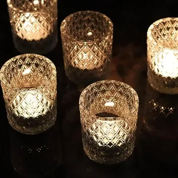 Elegant Clear Votive Candle Holders Set for All Occasions