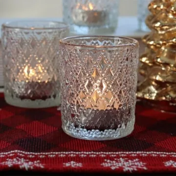 Elegant Clear Votive Candle Holders Set for All Occasions