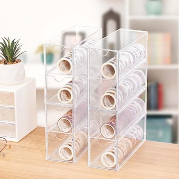 Clear Washi Tape Organizer for Easy Craft Storage