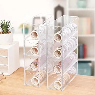 Clear Washi Tape Organizer for Easy Craft Storage