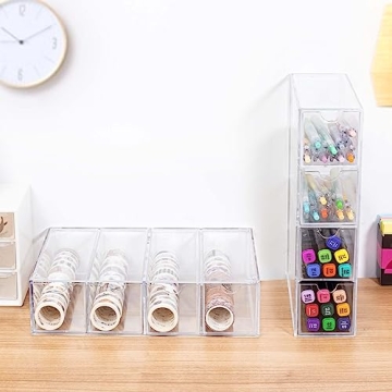 Clear Washi Tape Organizer for Easy Craft Storage