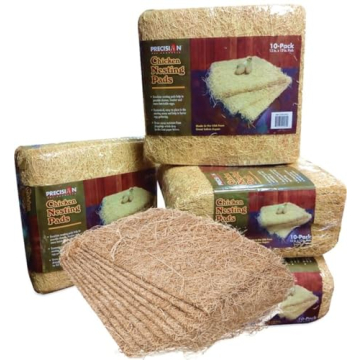 Precision Pet Chicken Nesting Pads by Petmate – Eco-Friendly Chicken Bedding for Laying Boxes