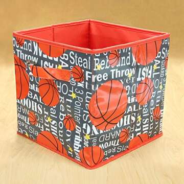 Passion for Basketball Collection (Storage Bin-Pewter)