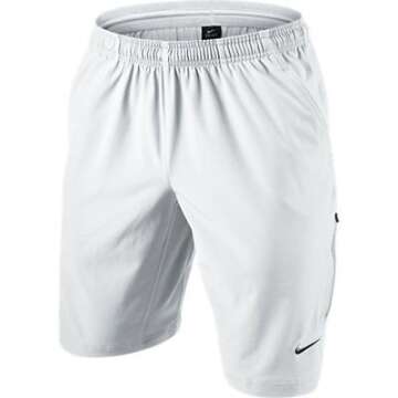 Nike Men's White NET 11 Inch Tennis Shorts – Comfort Meets Style