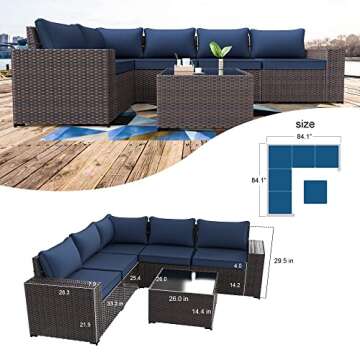 Kullavik Outdoor Patio Furniture Set for Stylish Comfort