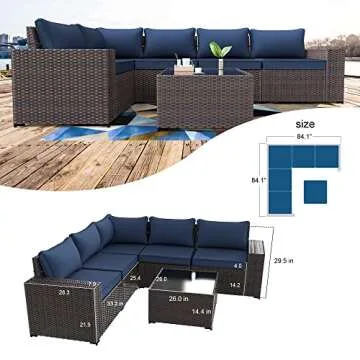 Kullavik Outdoor Patio Furniture Set for Stylish Comfort
