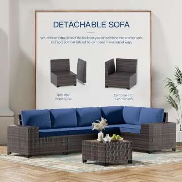 Kullavik Outdoor Patio Furniture Set for Stylish Comfort