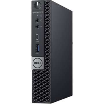 Dell OptiPlex 7070 Business Mini Desktop Computer, Core i5-9500T, 16GB DDR4 RAM, 1TB SSD, Displaypor...
