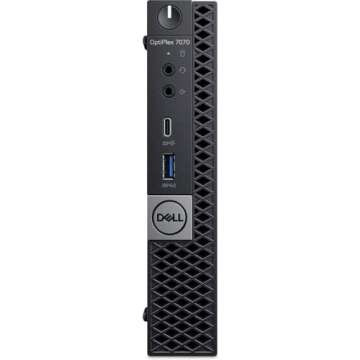 Dell OptiPlex 7070 Business Mini Desktop Computer, Core i5-9500T, 16GB DDR4 RAM, 1TB SSD, Displayport, Keyboard and Mouse, Windows 10 Pro (Renewed)