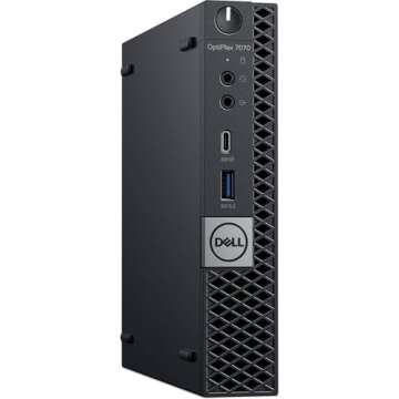 Dell OptiPlex 7070 Business Mini Desktop Computer, Core i5-9500T, 16GB DDR4 RAM, 1TB SSD, Displayport, Keyboard and Mouse, Windows 10 Pro (Renewed)