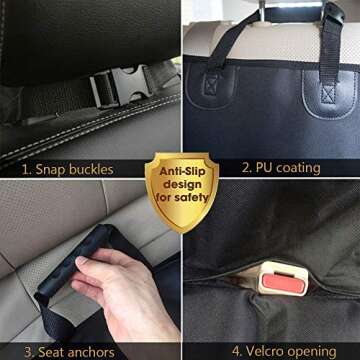 Amochien Backseat Bridge - Ultimate Car Ride Solution for Dogs