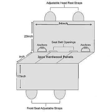 Amochien Backseat Bridge - Ultimate Car Ride Solution for Dogs