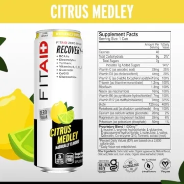FITAID ZERO Keto-Friendly Recovery Drink 12oz Multipack