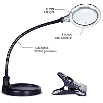 Brightech LightView Pro Flex - 1.75x Magnifying Desk Lamp