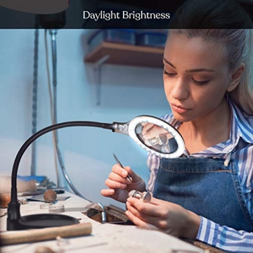 Brightech LightView Pro Flex - 1.75x Magnifying Desk Lamp