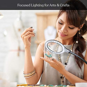 Brightech LightView Pro Flex - 1.75x Magnifying Desk Lamp