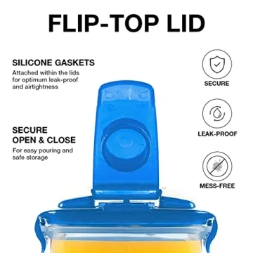 LocknLock Aqua BPA Free Pitcher Set - 2 QT - 5 Pack