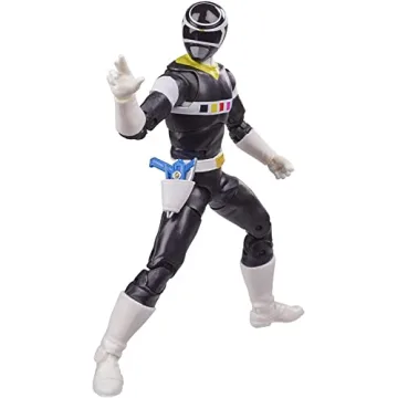 Power Rangers Lightning Collection in Space Black Ranger 6-Inch Premium Collectible Action Figure To...