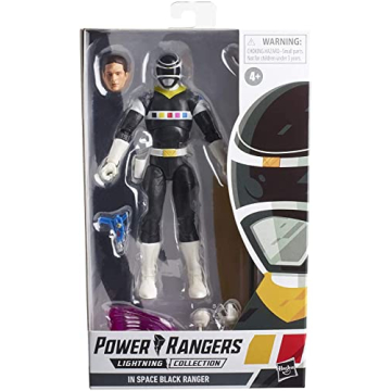 Power Rangers In Space Black Ranger 6-Inch Collectible Action Figure