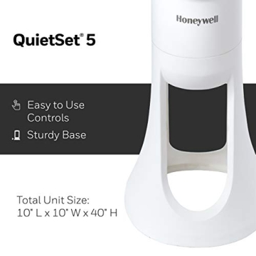 Honeywell HYF260 Quiet Set Tower Fan Ultra Quiet Cooling