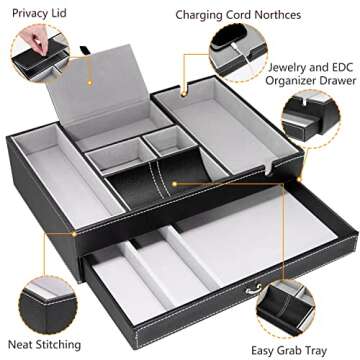 Stylish Baoyun Valet Tray for Men - 2 Layer Organizer