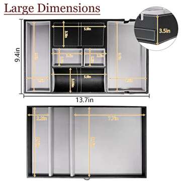 Stylish Baoyun Valet Tray for Men - 2 Layer Organizer