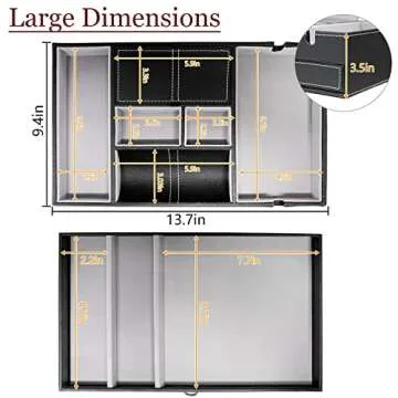 Stylish Baoyun Valet Tray for Men - 2 Layer Organizer