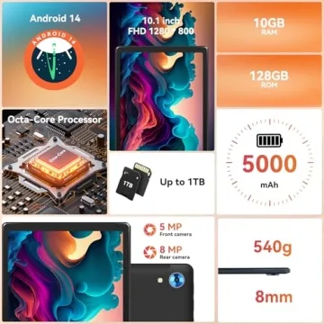 2024 Android Tablet with Octa-core Processor & 10GB RAM