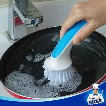 MR.SIGA Pot and Pan Cleaning Brush - Durable & Ergonomic