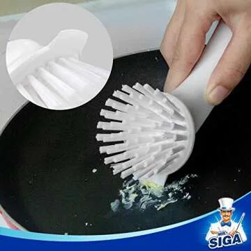 MR.SIGA Pot and Pan Cleaning Brush - Durable & Ergonomic